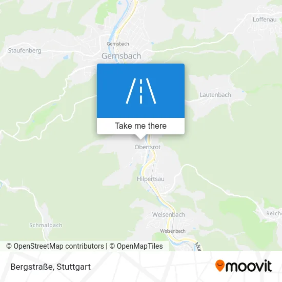 Карта Bergstraße