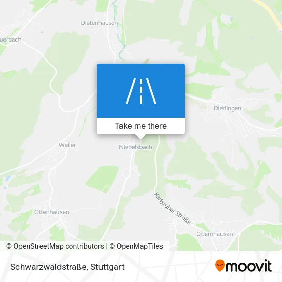 Карта Schwarzwaldstraße