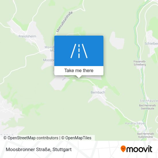 Moosbronner Straße map
