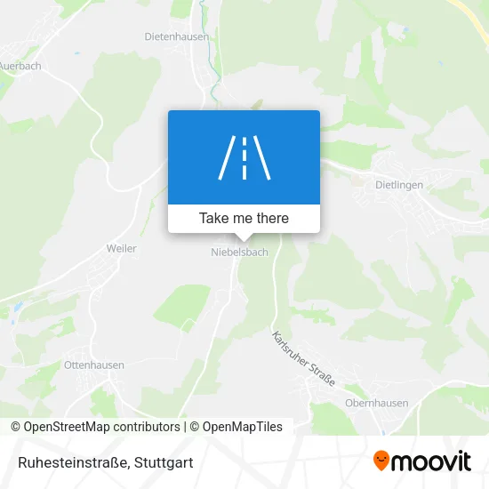 Карта Ruhesteinstraße