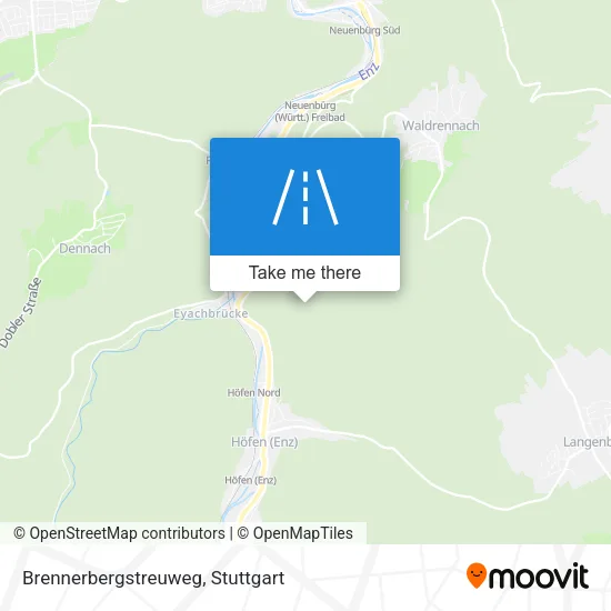 Карта Brennerbergstreuweg