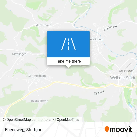 Карта Ebeneweg