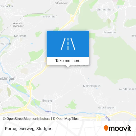 Portugieserweg map