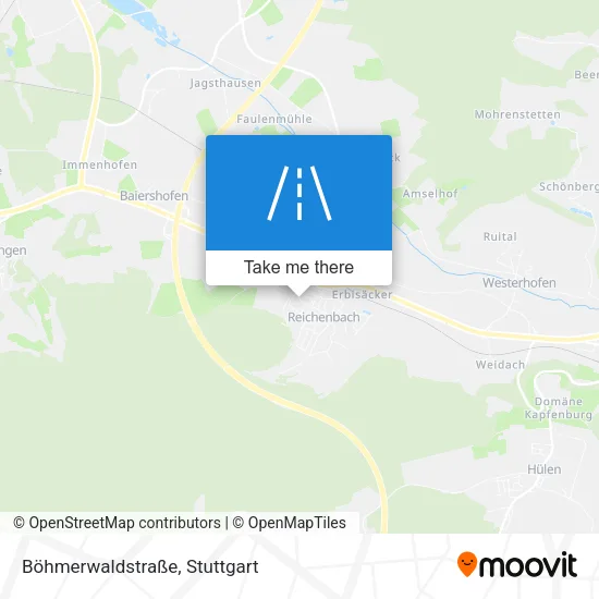 Карта Böhmerwaldstraße