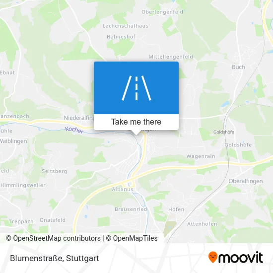 Карта Blumenstraße