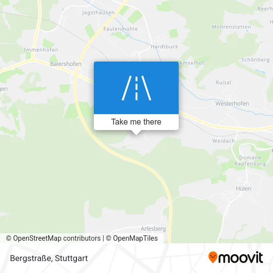 Карта Bergstraße