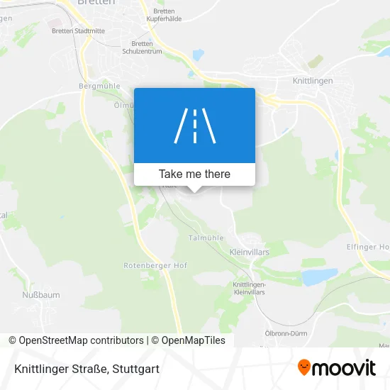 Карта Knittlinger Straße