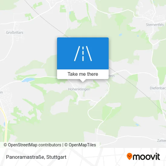 Карта Panoramastraße
