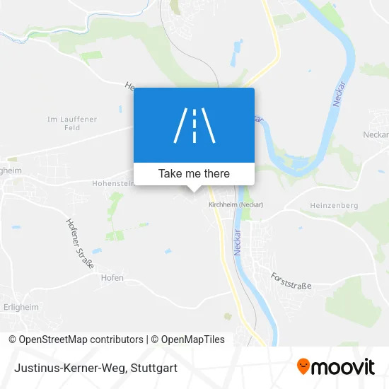 Карта Justinus-Kerner-Weg