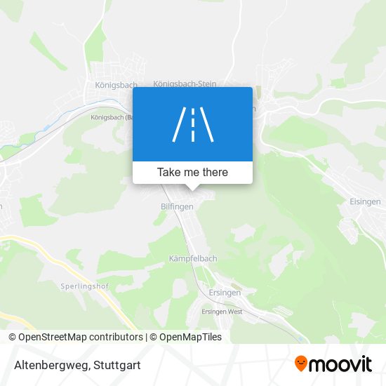 Altenbergweg map