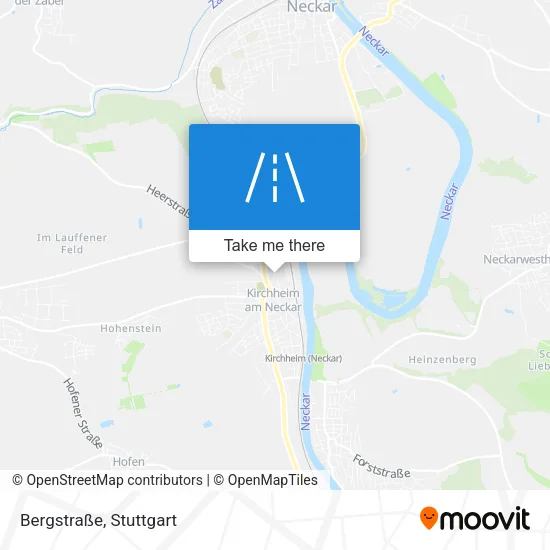 Карта Bergstraße