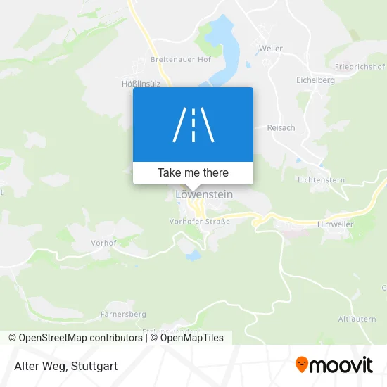 Карта Alter Weg