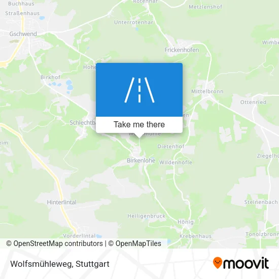 Карта Wolfsmühleweg
