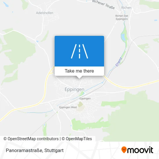 Карта Panoramastraße