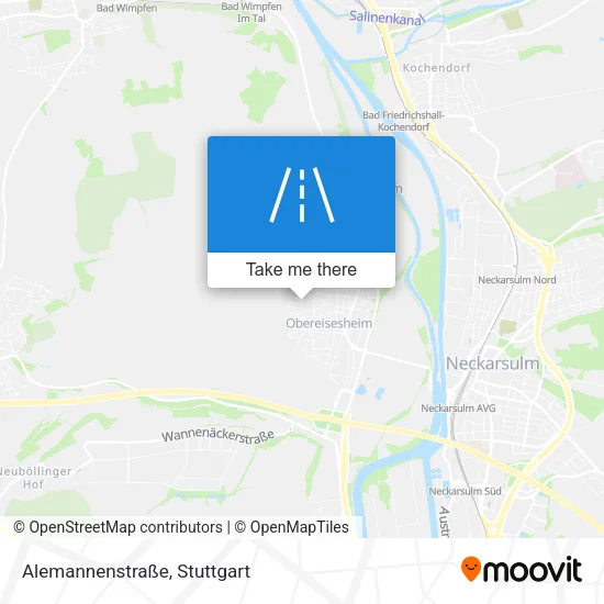 Карта Alemannenstraße