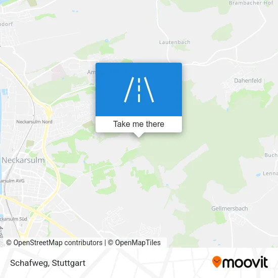 Schafweg map