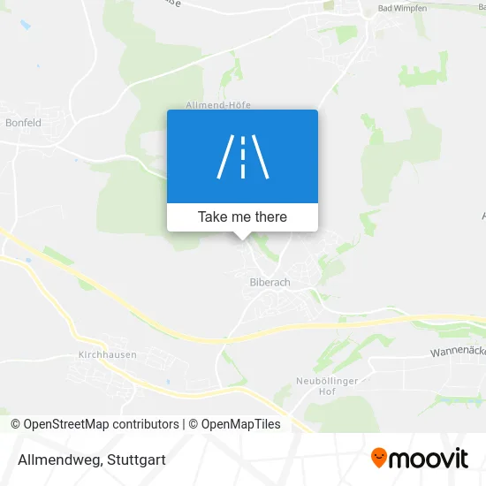 Карта Allmendweg