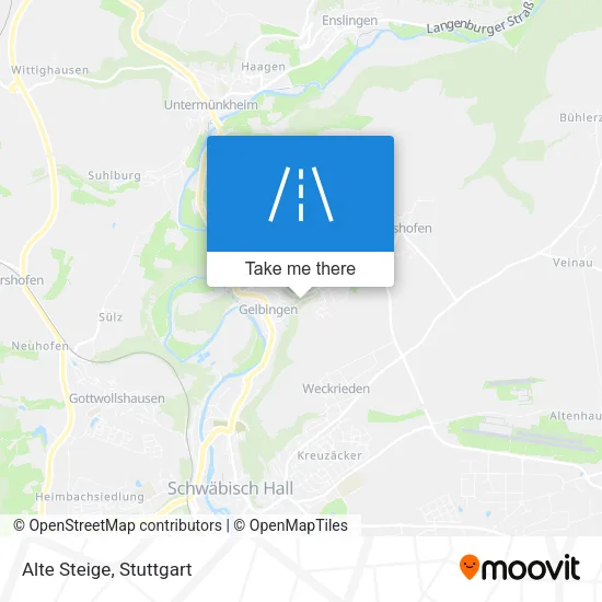 Карта Alte Steige