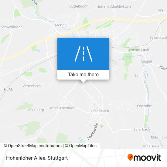 Карта Hohenloher Allee
