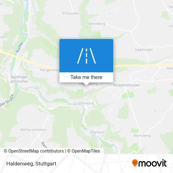 Карта Haldenweg