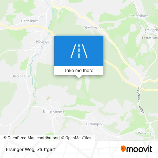 Ersinger Weg map