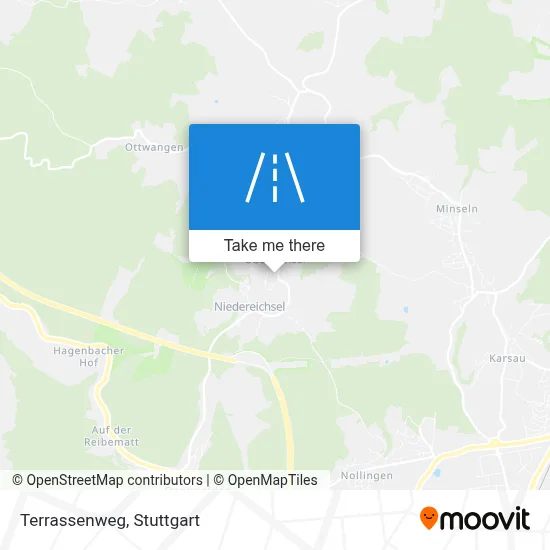 Terrassenweg map