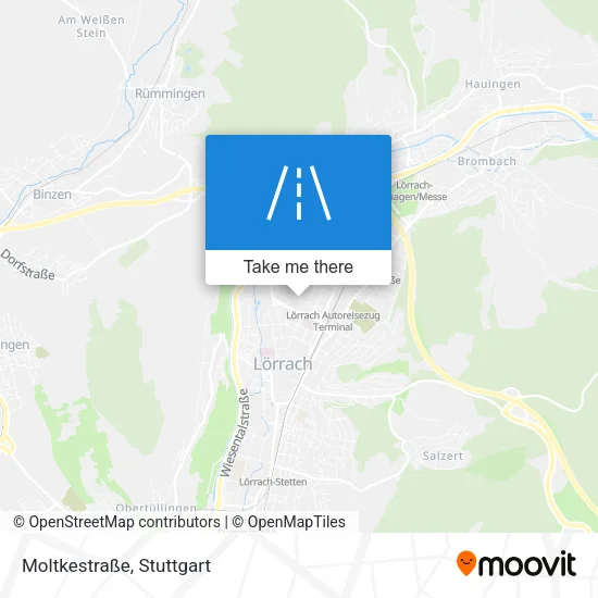 Карта Moltkestraße