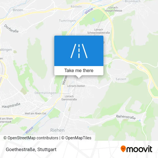 Карта Goethestraße