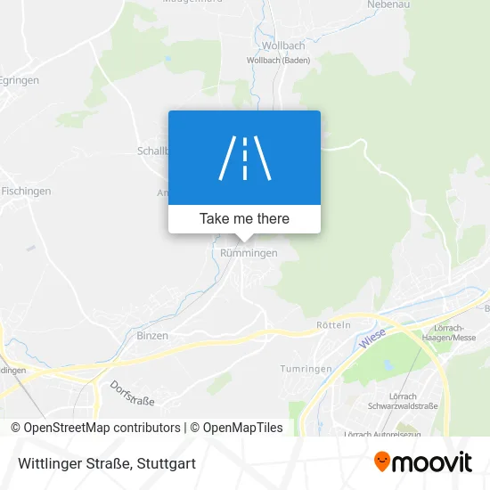 Карта Wittlinger Straße