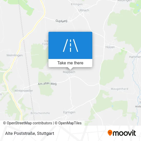 Карта Alte Poststraße