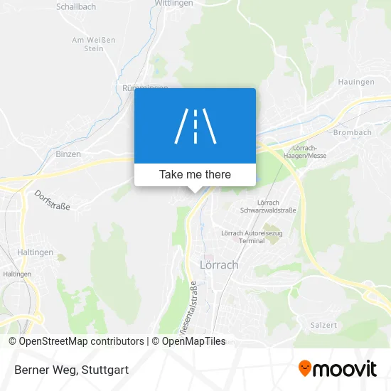 Карта Berner Weg