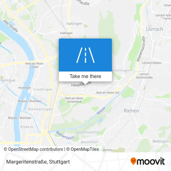 Карта Margeritenstraße