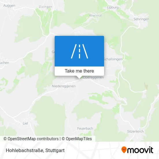 Карта Hohlebachstraße