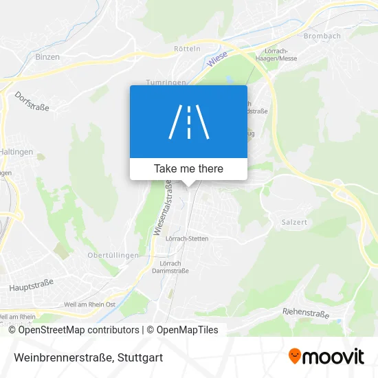 Карта Weinbrennerstraße