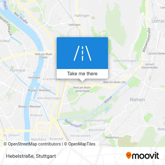 Карта Hebelstraße