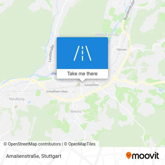 Карта Amalienstraße