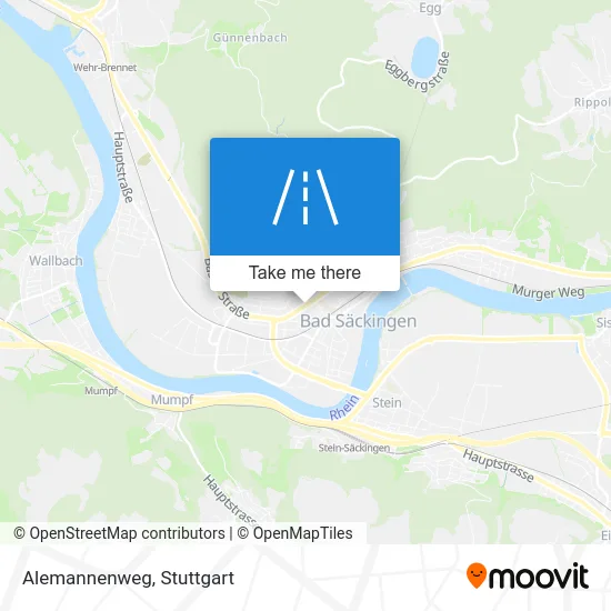 Карта Alemannenweg