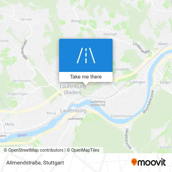 Карта Allmendstraße