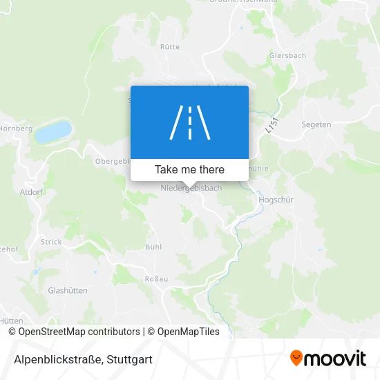 Карта Alpenblickstraße