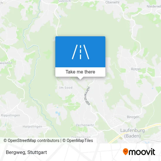 Bergweg map