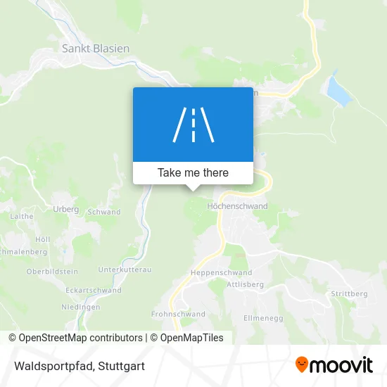 Карта Waldsportpfad