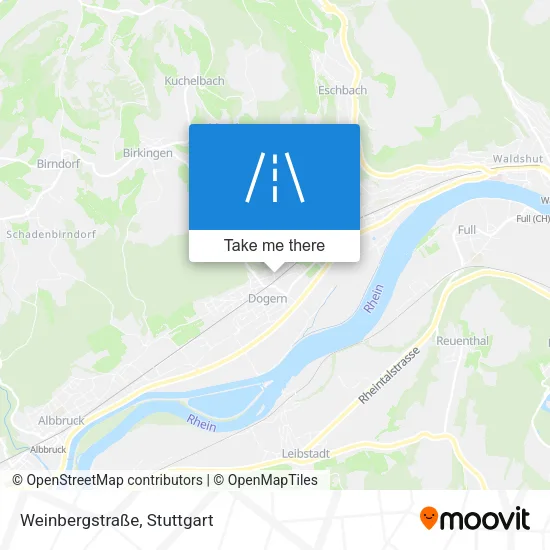 Карта Weinbergstraße