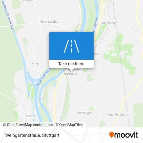 Карта Weingartenstraße