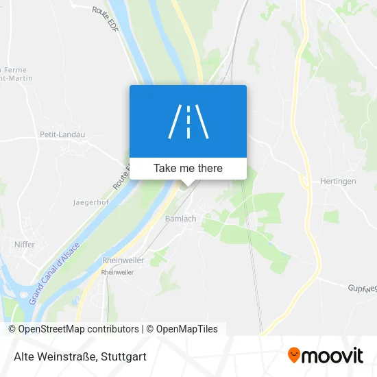 Карта Alte Weinstraße