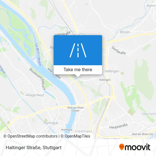 Карта Haltinger Straße