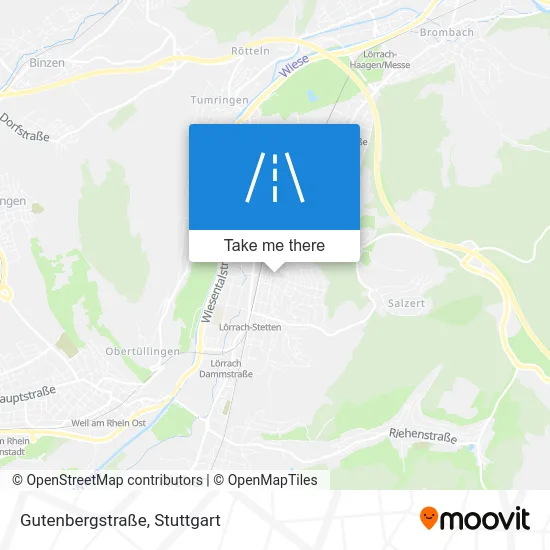 Карта Gutenbergstraße