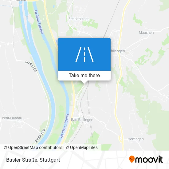 Карта Basler Straße