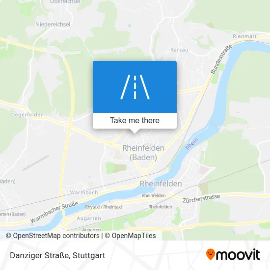 Карта Danziger Straße