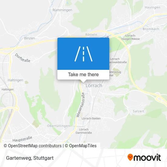 Карта Gartenweg