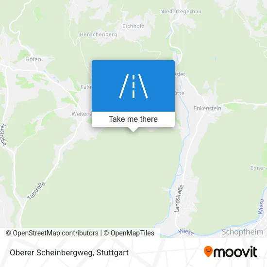 Карта Oberer Scheinbergweg